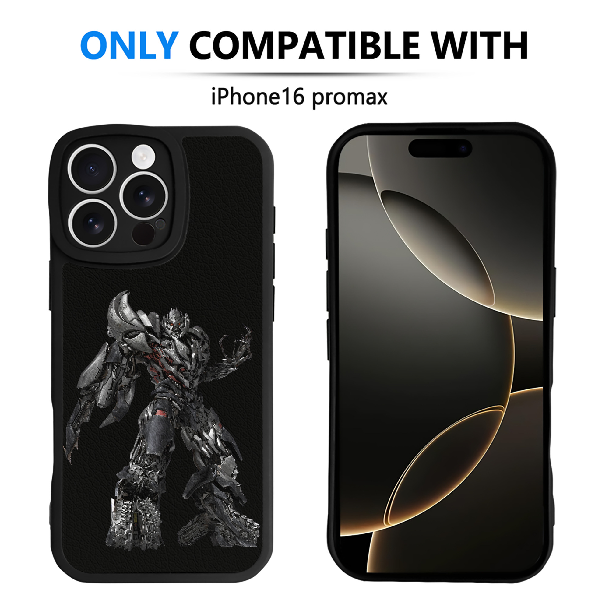 （画像用） Transformers トランスフォーマー 【iPhone 16シリーズ対応】シリコンスマホケース（レザー調） 材質：シリコン